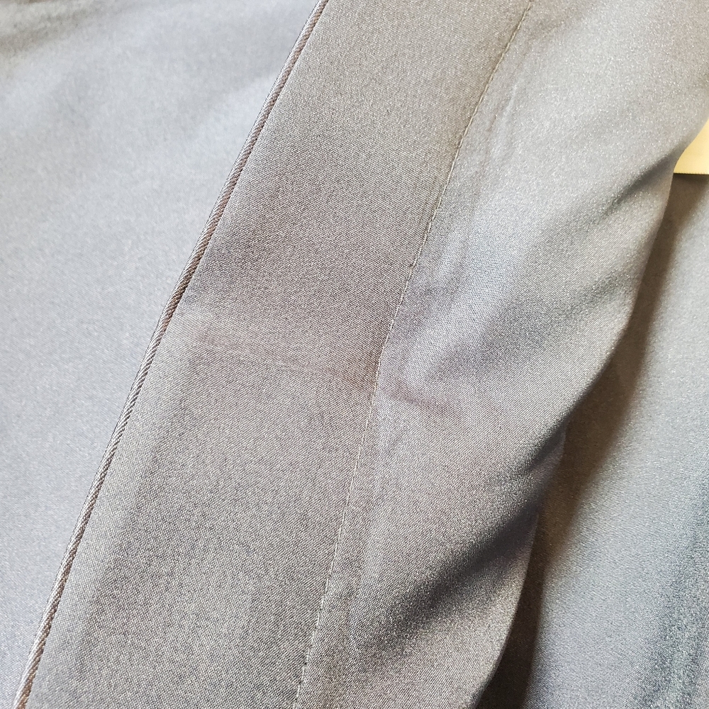 Dessy Collection Square Neck Satin Twill Midi Dress Full Skirt & Pockets Sz 6 - Picture 13 of 13